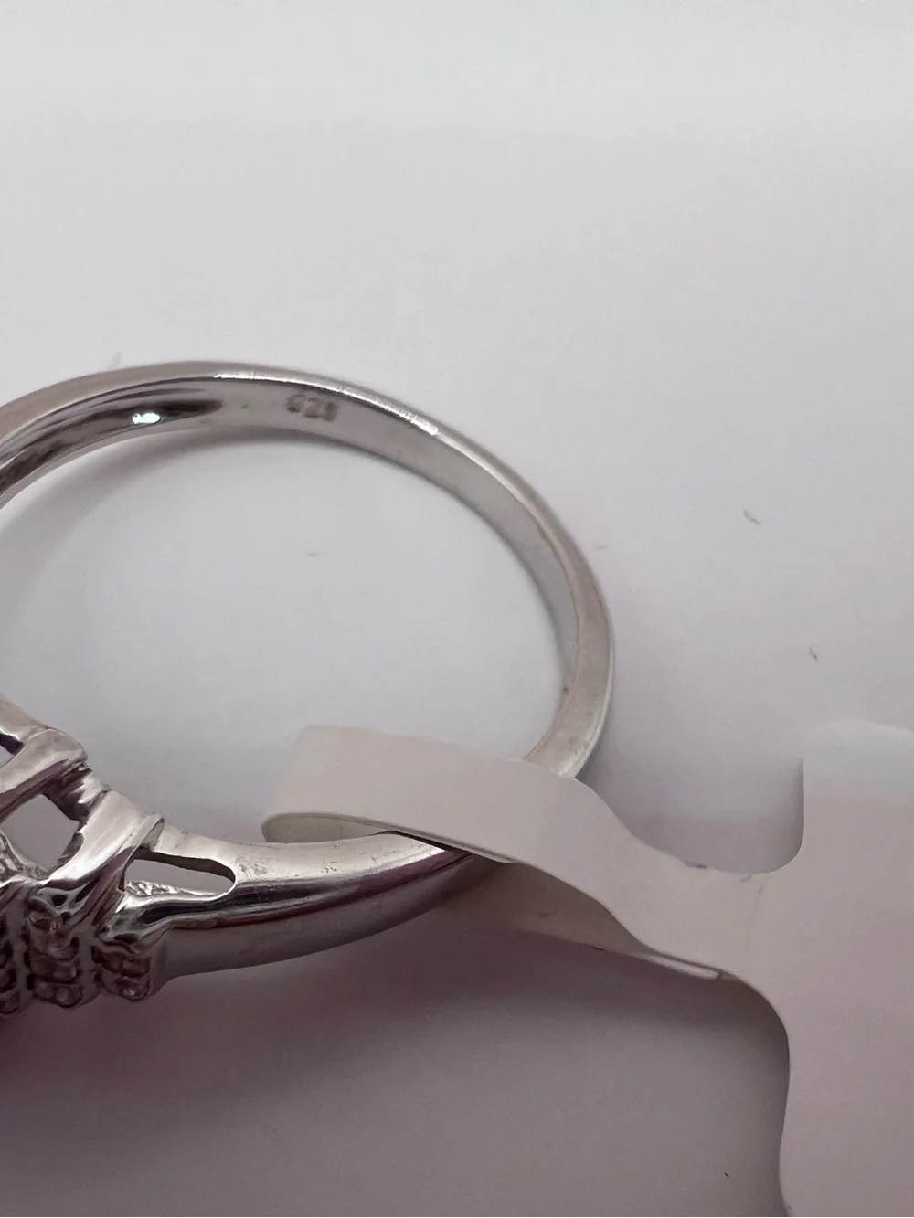 Genuine Amethyst Emerald-Cut Cocktail Ring set in .925 Sterling Silver - Size 7